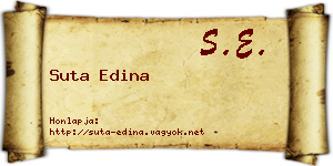Suta Edina névjegykártya
